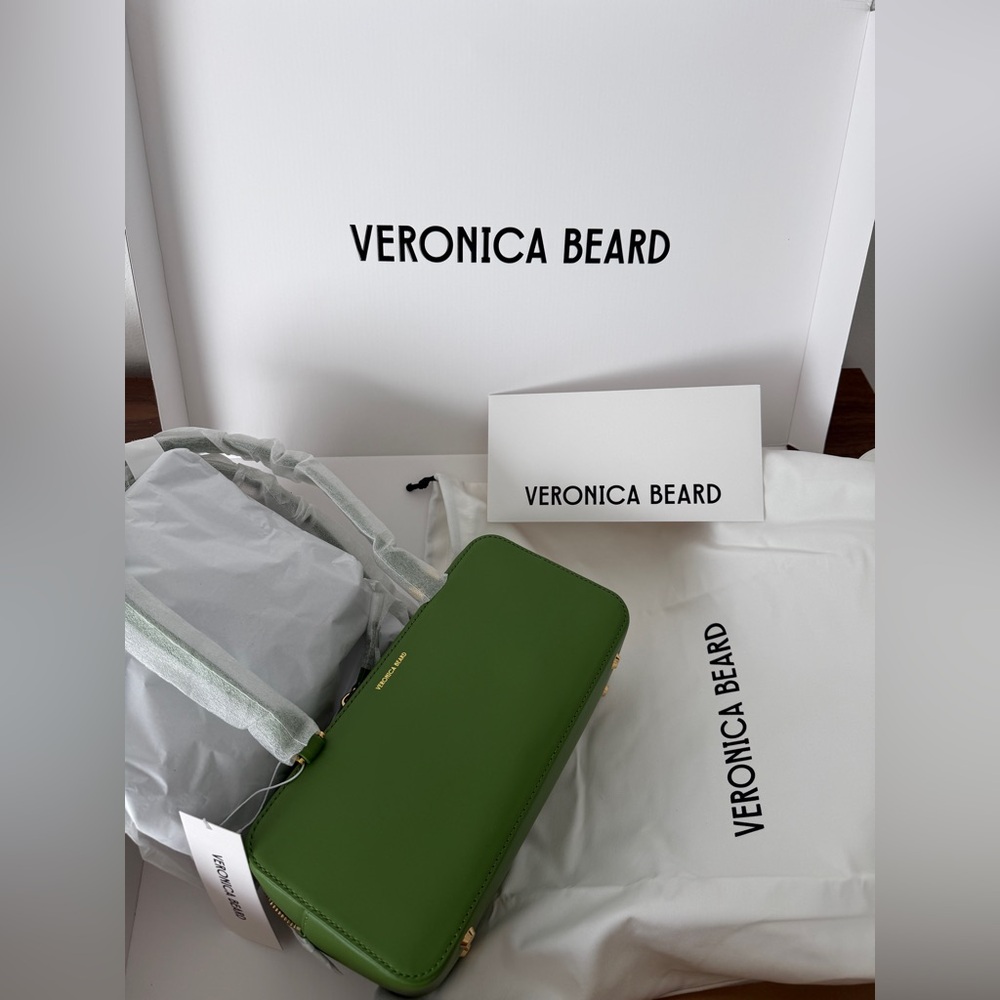 Green Leather Shoulder Bag - TRENDY COLOR - Picture 7 of 11